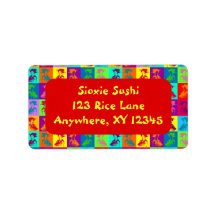 Pop Geishas Custom Address Labels