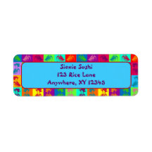 Pop Geishas Return Address Label