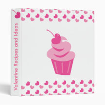Pop Heart Cupcake Binders
