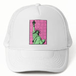 POP NEW YORK CAPS ART DESIGNS VISUAL LOGOS TRUCKER HATS
