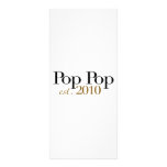 Pop Pop Est 2010 Customized Rack Card