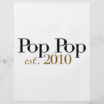 Pop Pop Est 2010 Flyer Design