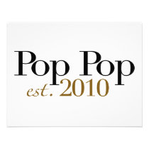 Pop Pop Est 2010 invitations