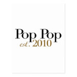 Pop Pop Est 2010 Post Card