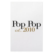 Pop Pop Est 2010 Stationery