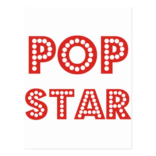 Pop, Rock & Baby Star Products & Designs! Post Card
