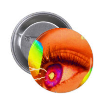 PopArt Eye Lightning To The Limit Energy Power Pinback Buttons