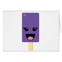 Popcicle pourpre délicieux ! cartes de vœux