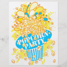 POPCORN_PARTY FULL COLOUR FLYER