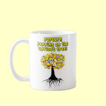Popcorn Popping On The Apricot Tree mugs
