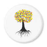 Popcorn Popping on the Apricot Tree Fridge Magnets
