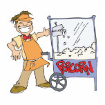 popcorn vendor movie popcorn cart cut out