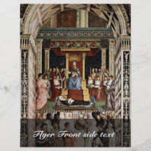 Pope Aeneas Piccolomini Canonize Catherine Custom Flyer