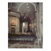 Pope John Paul II in the gallery in St Peter's Postcards