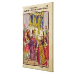 Pope Martin V gives Sigismund symbolic gift Gallery Wrap Canvas