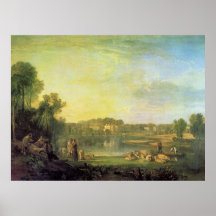 Pope's villa at Twickenham - Joseph Mallord Turner Print