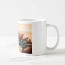 Popette's car bleue mug à café