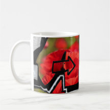 Poppies and grafs mugs