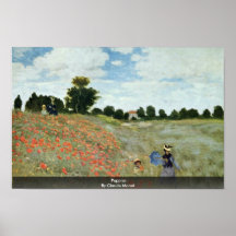 Poppies By Claude Monet Posters