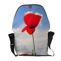 Poppies field messenger bag
