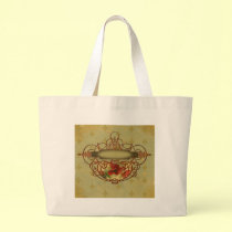 Poppies Fleur de Lis Victorian Style bags