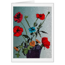 Poppies Greeting Card
