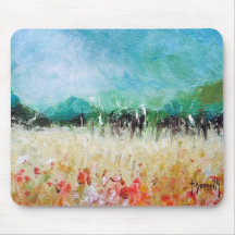 Poppies In The Cornfield Mouse Pad