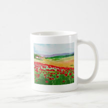 Poppies In Tuscany Mug