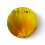 Poppies KISS ME! Button Poppy Flowers gifts Button