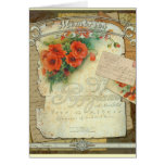 Poppies Memories and French Script Card