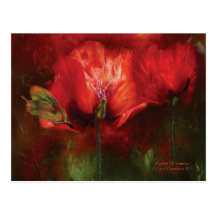 Poppies Of Summer Art Postcard