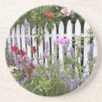 Poppies & Picket Fence coasters