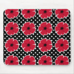 Poppies & Polka Dots Mousepad