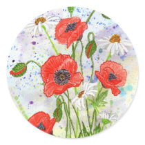 'Poppies' Sticker