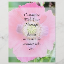 Poppy Bloom - Papaver Somniferum Flyer Design