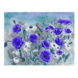 'Poppy Blue' Postcard