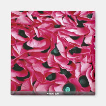 Poppy day magnets