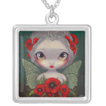 Poppy Fairy NECKLACE poppies gothic flower