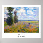 Poppy Field, Argenteuil, 1875 Claude Monet Poster
