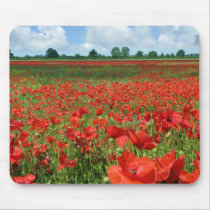 Poppy Fields Mouse Pad