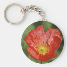 Poppy flower and meaning keychains