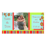 Poppy Fun Save the Date Custom Custom Photo Card