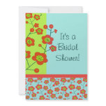 Poppy Fun Trendy Mod Floral Announcements