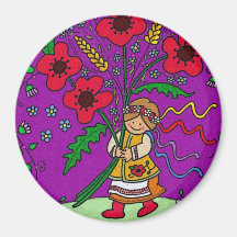 Poppy Girl Magnet