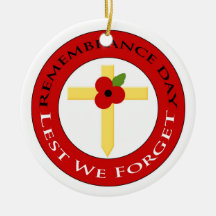 Poppy on cross - Ornament