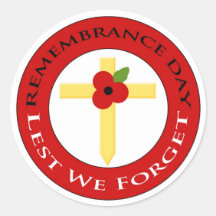Poppy on cross - Sticker
