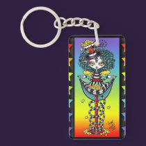 Poppy Pixie Stick Freak Popcorn Fairy Keychain key chains