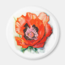 Poppy. Refrigerator Magnets