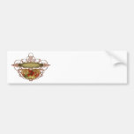 Poppy Scroll Banner Bumper Sticker