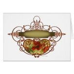 Poppy Scroll Banner Greeting Card